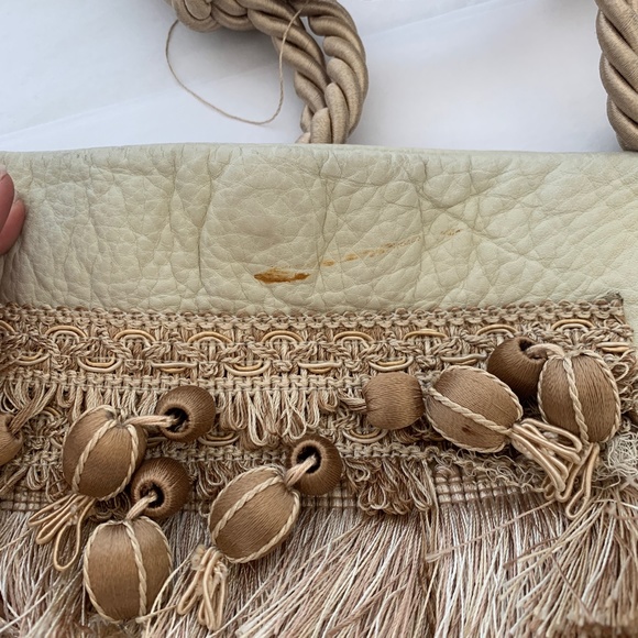 Tan Cross Bag With Special Decorations - Picture 4 of 5